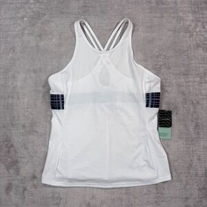 Inphorm Tank Top Womens Small White Strappy Back Tennis Athletic Lightweight NWT